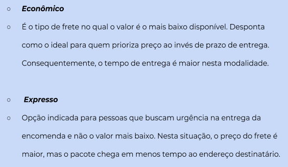 Como calcular frete e comparar preços