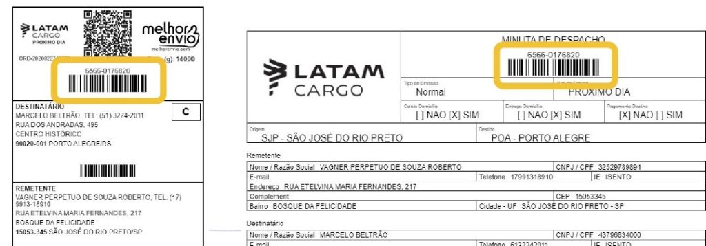 Despacho LATAM Cargo
