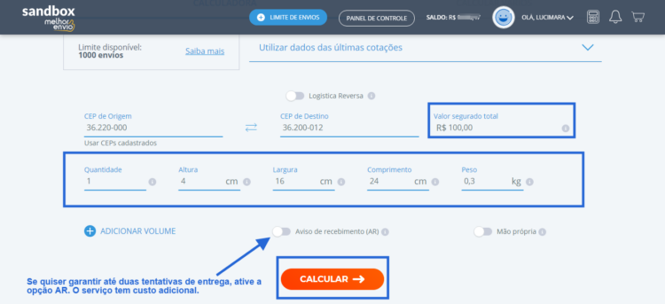 Como Usar O Mini Envios Dos Correios Vídeo 8010