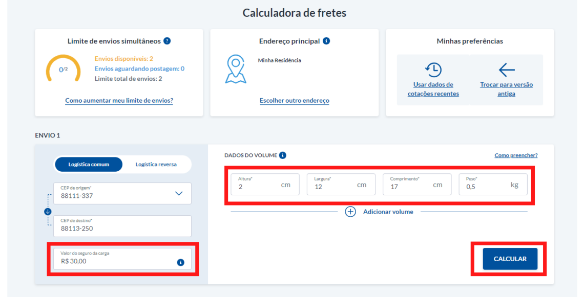 Como Usar O Mini Envios Dos Correios Vídeo 0248