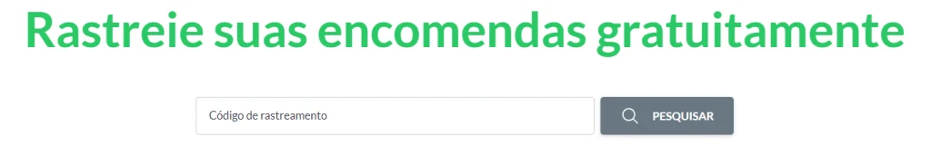No Melhor Rastreio, Digite o localizador no campo "código de rastreio" 