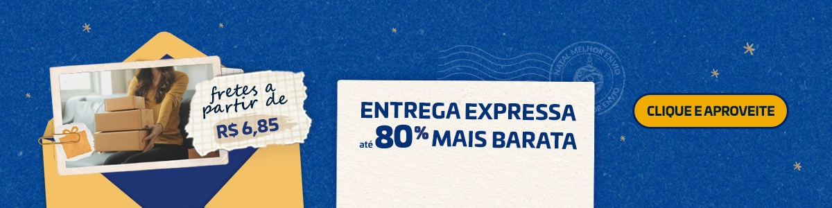 Fretes a partit de R$6,85. Entrega expressa de até 80% maiss barata. Clique e aproveite